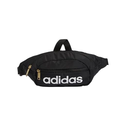 adidas Riñonera Core, Unisex Adulto, Negro/Blanco/Dorado Metálico, Talla única