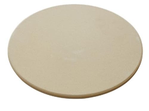 4cookz® - Runder, keramischer Pizzastein in der Farbe Creme - 36x36x2 cm - hitzebeständig bis 600 Grad - BBQ und Backofen geeignet Cover