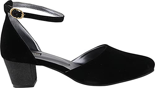 Image of Shoetopia Women's Block Heel Sandals with Ankle Strap | Comfortable Party & Casual Footwear Heels