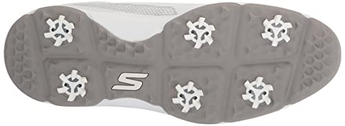 Skechers-Torque-Twist-Botas-de-Golf-Impermeables-Zapatos-Hombre-Blanco-Gris-44-EU