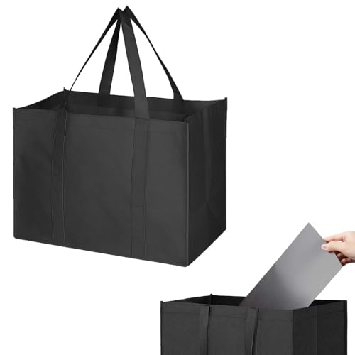 MOLOVA 1 Pack Large Foldable Shopping Bag, 16' W x 13' H x 10' D, Reusable Grocery Bag, Used for...