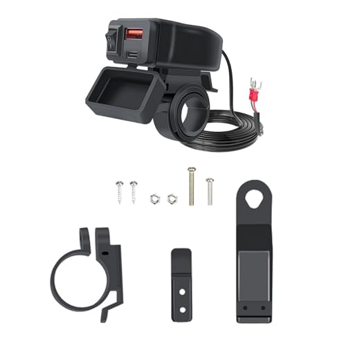 UncleS Efficient 60W Motorcycle USB Power Supply For Phones Tablet Navigation Communication With LED Indicators Waterproof LED Charging