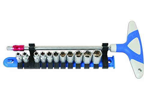 Laser 6346 T-Handle Socket Set 1/4"D 12pc, Multi, 1/4 inches