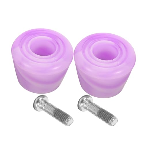 POPETPOP 1 Juego Pastillas de Freno para Patines Ruedas Rodillo de Doble Guardias de Skate tapón Scooter Vara Tapones de Skate Tapones de Repuesto para Patines topes para Patines Metal