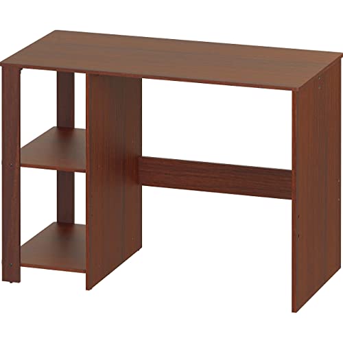 Shw Home Office Computer Desk With Shelves, Cherry #TOP5
