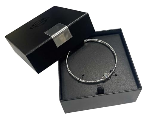 Harley-Davidson Women's Bar & Shield Crystal Charm Cuff Bracelet, Steel3