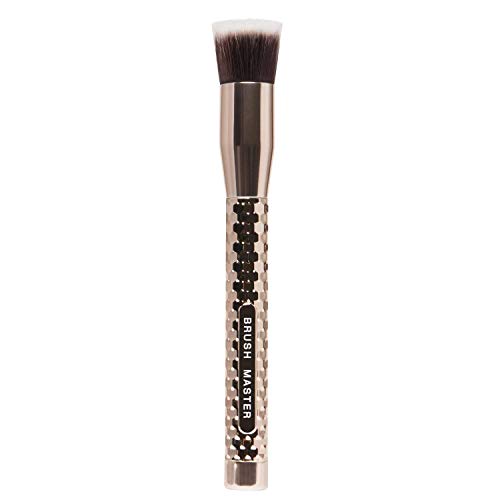 Foundation Makeup Brush Flat Kabuki — Foundation Cosmetic Contour Blending Makeup Brush — Perfect with Soft Synthetic Bristles for Liquid Cream and Powder