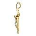 Universal Jewels Mens Womans Pendant Charm Fashion 14k Yellow Gold 38.5 Millimeter 1 Millimeter
