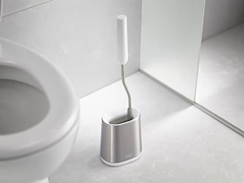 Image of Joseph Joseph Flex Lite Stainless Steel Toilet Brush, Pack of 2, White