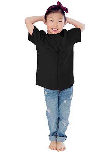 Shaka Wear Kids Premium Active Cotton Button Down Baseball Jersey Uniform XXS-XL4