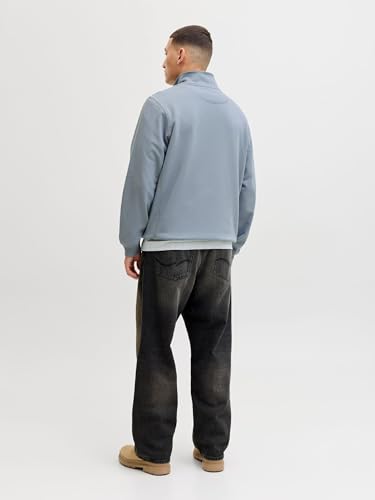 JACK & JONES Male Sweatshirt mit halbem Reißverschluss Sweatshirt mit halbem Reißverschluss – Ansicht 3