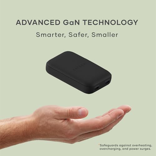 Image of Satechi OntheGo 67W Wall Charger, GaN USB-C Travel Charger (PD 3.0+PPS), 2 USB-C, 67W(1) /45W+20W(2), for MacBook Air /Pro /Neo, iPad Air /Pro, iPhone 17, Galaxy, Pixel, Steam Deck - Black