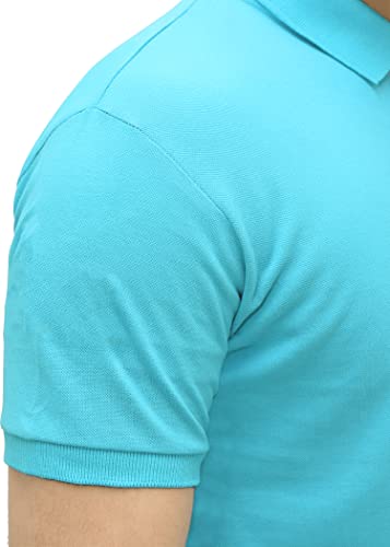 Image of 3BROS Men's Cotton Blend Half Sleeve Regular fit Comfortable Polo Neck T-Shirt (Pack of 1)