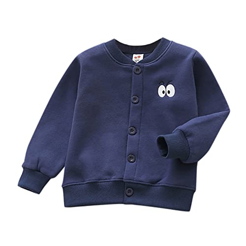 Fall Jacket for Toddler Child Toddler Kids Infant Boys Girls Long Sleeve Cartoon Embroidery Thick (A, 5-6 Years)
