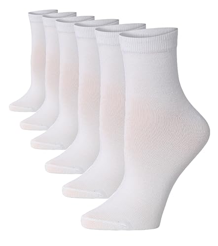 Image of Tipi Toe Women's 6 Pack Lightweight & Versatile Quarter Socks, Ideal for Casual & Everyday Wear