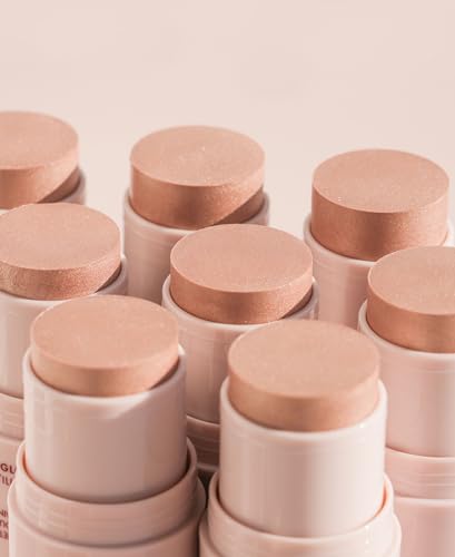 Image of inchWander Beauty On-the-Glow Blush and Illuminator - Bare /Nude Glow - 7-in-1 Hydrating Cream Blush & Highlighting Stick - Stick Blush for Cheeks, Lip, Face & Body - Highlighter Makeup & Blush inch