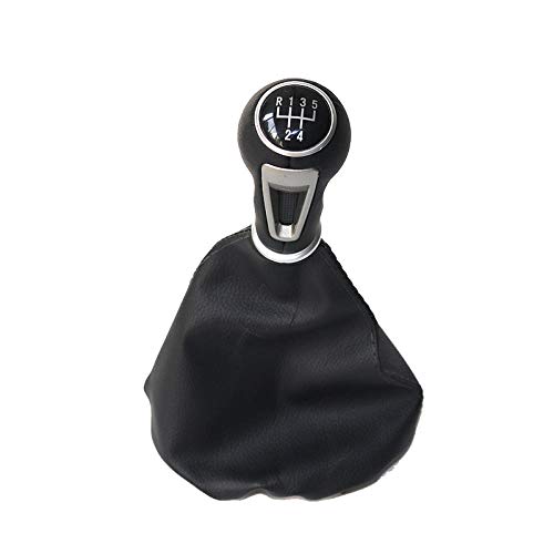 ZHAOHAOSC de Cuero de 5/6 velocidades, pomo de Cambio de Marchas para Coche, Palanca    , Cubierta de Arranque , para VW 2003-2008 Golf 4...