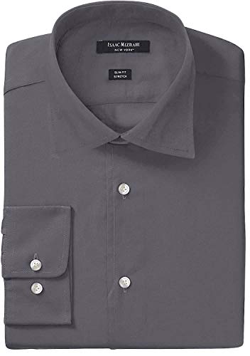 Chemise Isaac Mizrahi col découpé coupe ajustée pour homme
