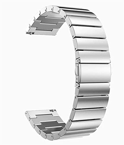 Bracelet de montre 18mm 20mm 22mm universel en acier inoxydable argenté