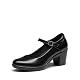 Pumps Dream Pairs Damen Mary Janes Chunky High Heel Schuhe