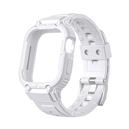 Bracelet en silicone blanc CZKE pour iWatch 40mm et Apple Watch Ultra