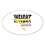 CafePress Weight Loss Sticker Oval Car Bumper Sticker