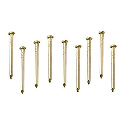 Merriway BH02287 Brass Plated Picture Pins 100 Pack Cover