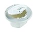 RV Designer B120, Round Electrical Cable Hatch, Basic, Replaceable Lid, 4.3 inch Diameter, Polar White