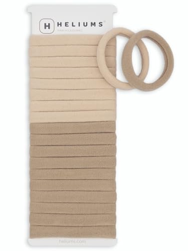 Élastique cheveux nylon Heliums blonds lot de 20 sans couture
