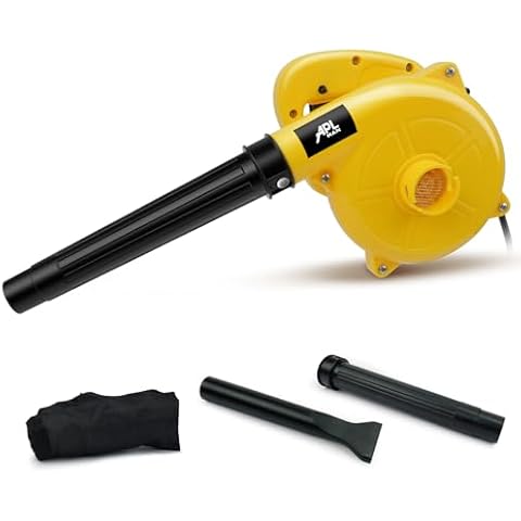 APLMAN Corded Electric Leaf Blower,2 in 1 Small Handheld Lightweight Sweeper/Vacuum,110V 400W Portbale Blower for Leaf/Snow/Dust Blowing Cover