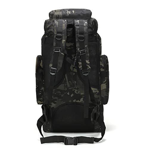 W WINTMING Hiking Backpack for Men 70L Camping Backpack Military Rucksack Molle 3 Days Assault Pack for Climbing