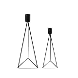🕯️【Praktisches Design】Dieser Kerzenhalter hat einen einfachen Designstil. Der untere Teil ist ein Dreieck, das bequem zu platzieren ist. Der obere Teil ist ein kreisförmiges Loch. Sie können die Kerze direkt verwenden und einfach installieren. Der gesamte Kerzenhalter ist einfach und großzügig und bietet Ihnen eine subtile und elegante Atmosphäre.