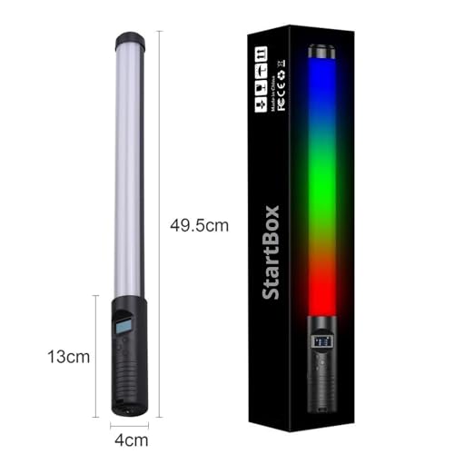 Bastão De Led Iluminação Profissional Rgb 50cm E Branco Preenchimento Fotografia 2000 Lumens com Con