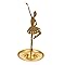 JECOMPRIS Présentoir Bijoux Danseuse Doré Élégant Support Boucles Oreilles Colliers et Bagues Organisateur de Rangement Décoratif pour Femme Cadeau Fête et Anniversaire