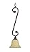 Craftmade 9107PR1 Down Mini Pendant with Amber Frosted Glass Shades, Peruvian Bronze Finish