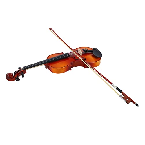 Violino Elétrico Acústico, AV 03 EQ Kit de Violino Elétrico Acústico Tiger Stripes Violino de Madeir