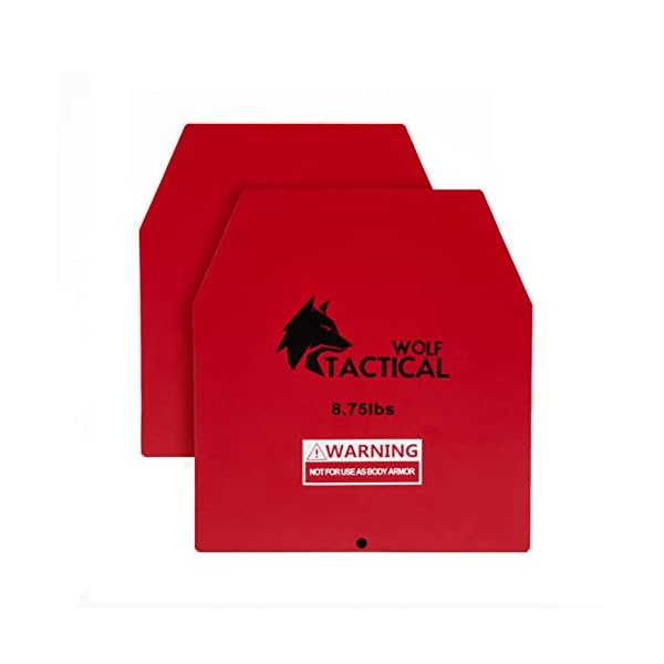 WOLF TACTICAL Weight Vest Plates - 5.75/8.75/14.5/19.75LB Pairs - WODs, Strength Training, Running, Heavy Workouts