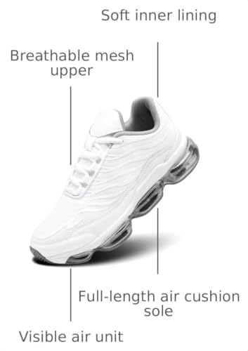 Image of Men's Air Running Shoes Non Slip Workout Casual Sport Shoes for Men Basketball Sneakers Fashion Tennis Sport Fitness Cross Trainers