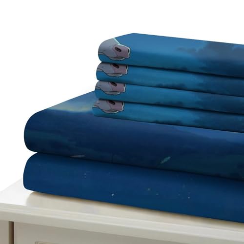 Parure de lit vaches laitières 3D housse de couette 140x200cm microfbre