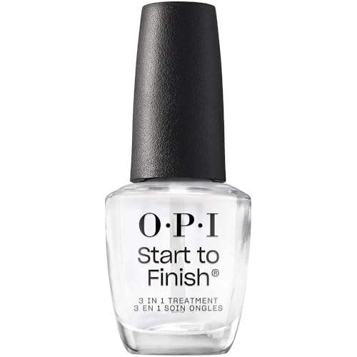 OPI Nail Lacquer Base Coat | Clear Nail Polish Base Coat |Chip Resistant, Protects Nails, Prevents Discoloration
