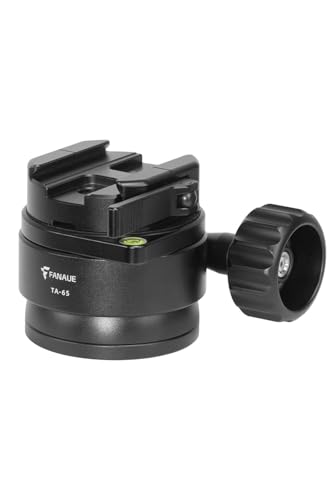 FANAUE 65mm Low Profile Hunting Ball Head, 22lbs Load Capacity, Compatible with Arca-Swiss for Rifle Shooting Rest and Outdoor Activities