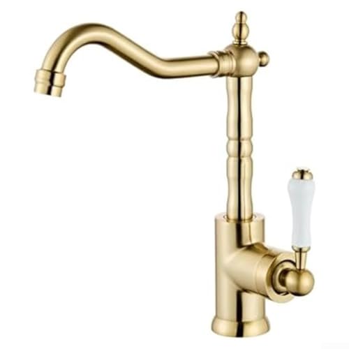 Kitchen Faucet Brass Gold