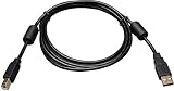Tripp Lite USB 2.0 Hi-Speed A/B Cable with Ferrite Chokes (M/M) 3-ft. (U023-003)