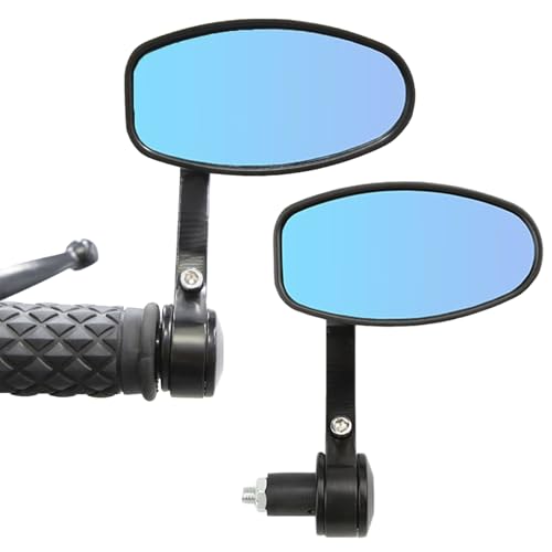 Rétroviseurs De Bout De Guidon Pour Moto | Réflecteur Réglable à 360° et Rabattable,Rétroviseur Arrière de 22 mm Anti-Éblouissement - Pour Motocross Mobylette Moto Quad Motoneige Cruiser Chopper
