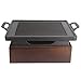 fikujap Barbecue Au Charbon De Bois De Style Japonais Barbecue Japonais Portable Rôtissoire Barbecue Cuisinière pour Yakitori, Takoyaki Et Yakiniku,24x24cm
