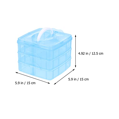 VICASKY 2 peças caixa de suportes de unhas D camadas de artesanato capa de camada Ead joias acessóri