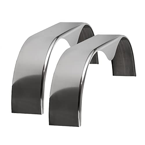 Cargo Trailer Aluminum Smooth Tandem Teardrop Fender Dual 8x72x20 | 2 Pack