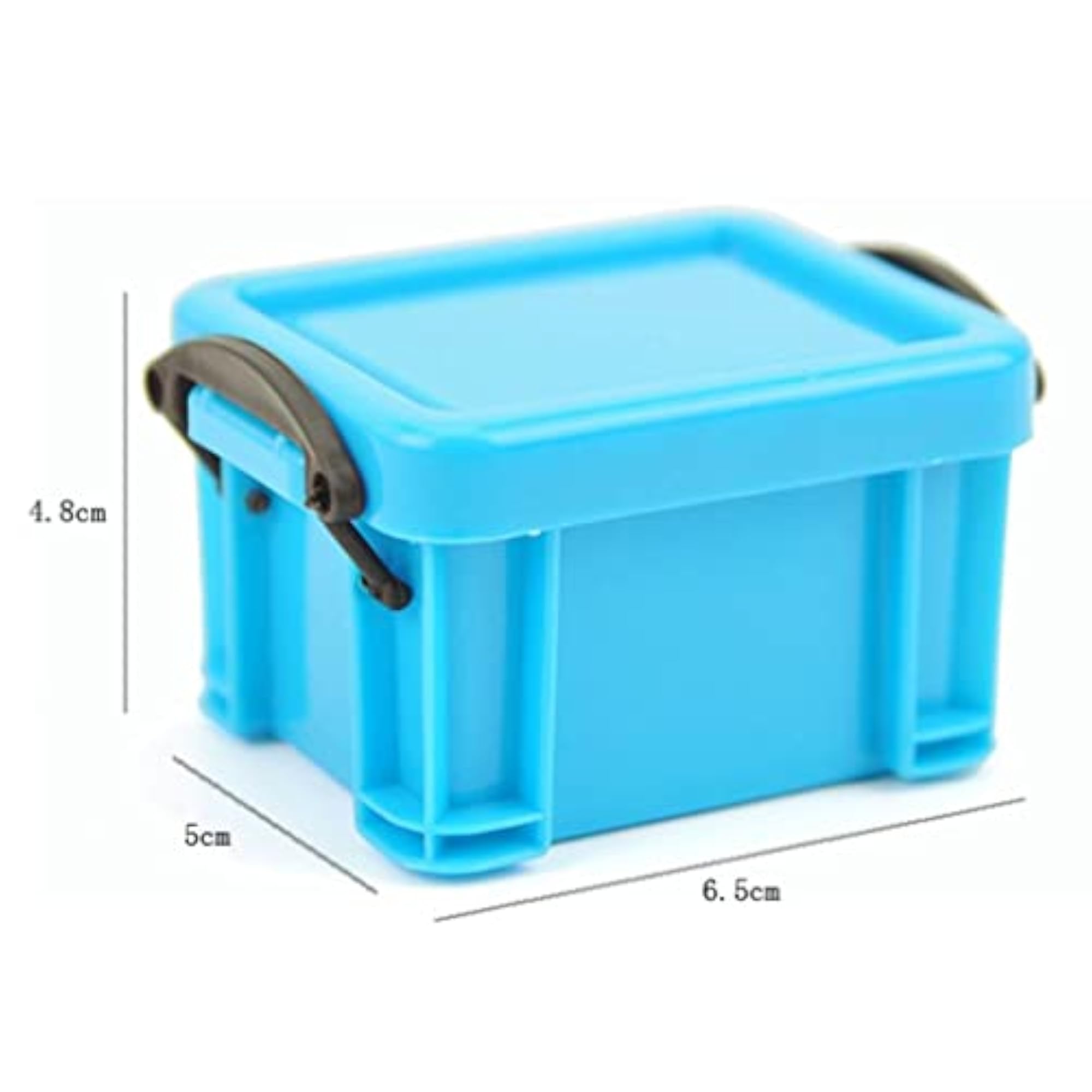 5xMini Lock Box Organizer for Jewelry, Dark Blue