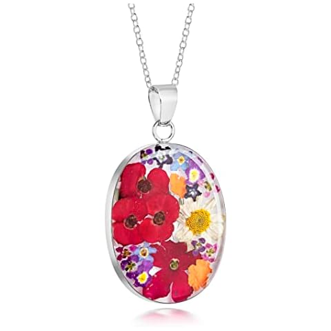 Natural Flower Jewellery Large Oval Pendant Cover