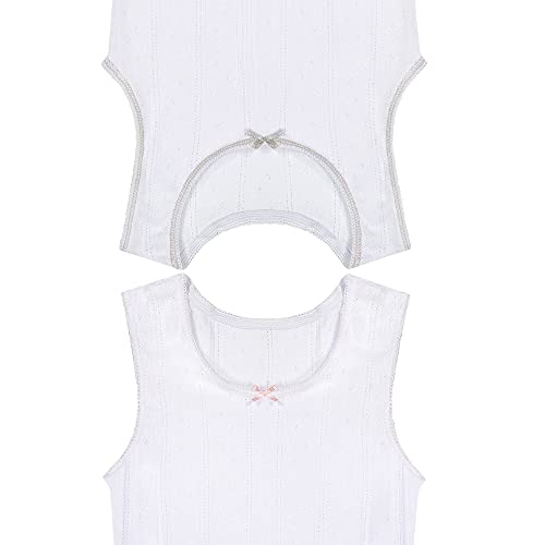 Buyless Fashion Girls Tank Tops - Sleeveless Cami Tanks Cotton Undershirts for Dance Gymnastics, Kids & Toddler Size (8 Pack)3